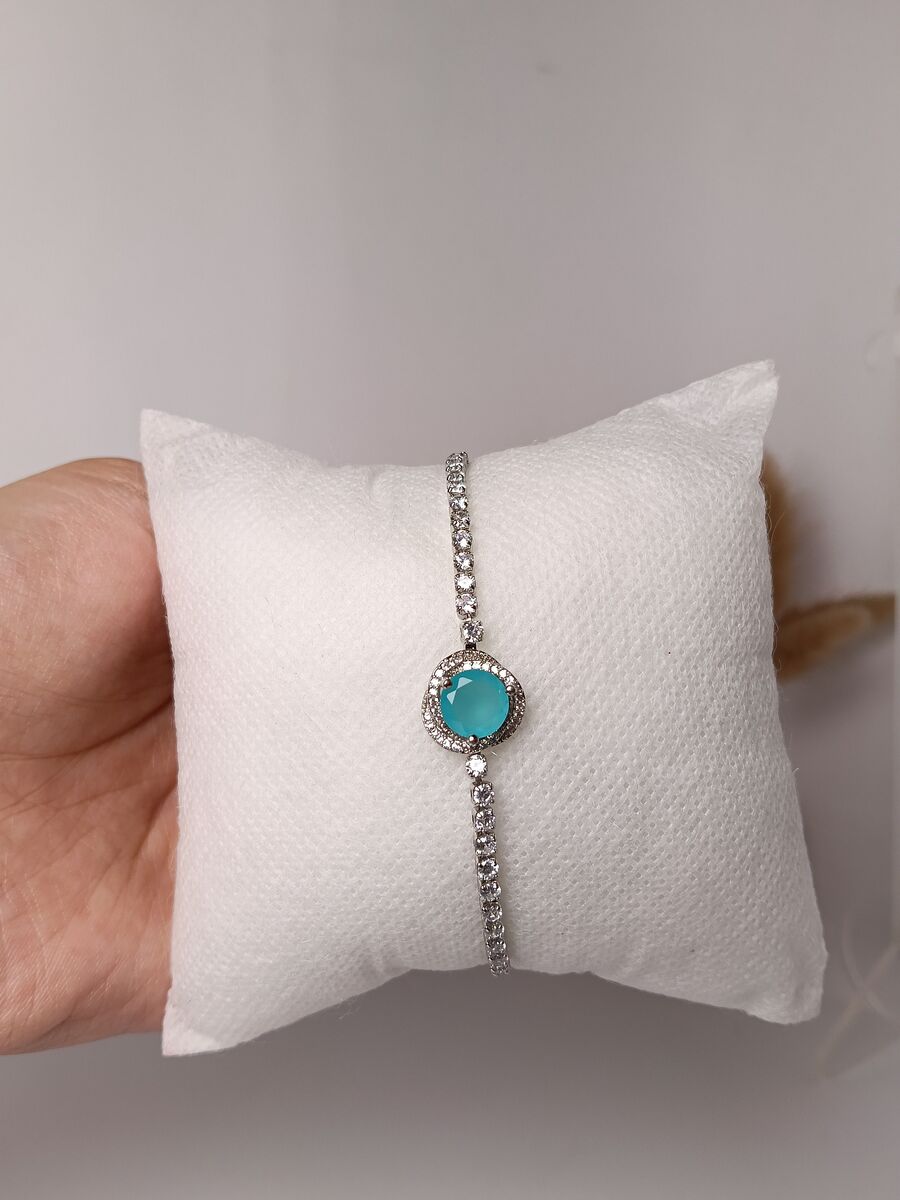 Aqua Halo Bracelet