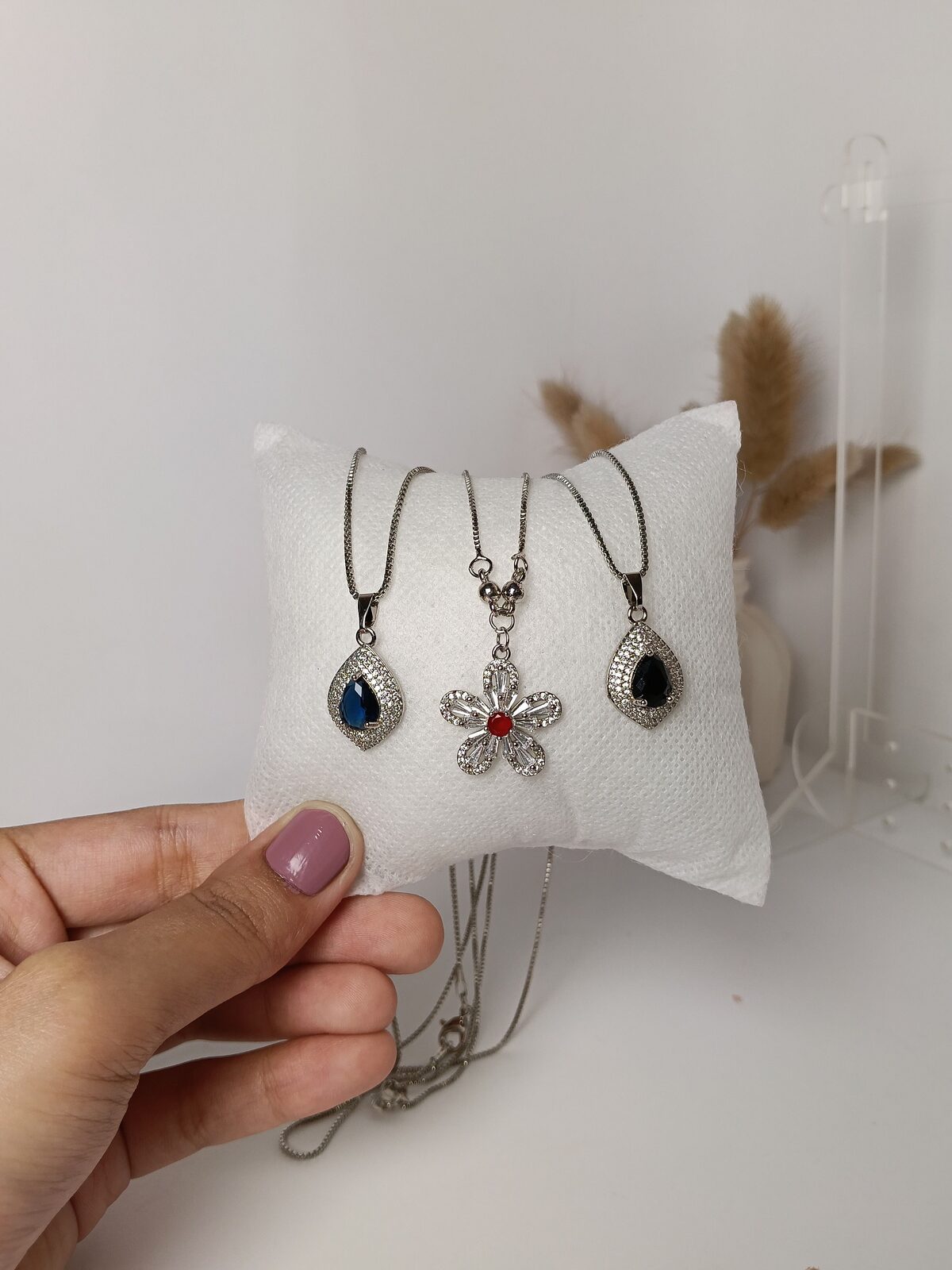 Noor Silver Stone Pendant