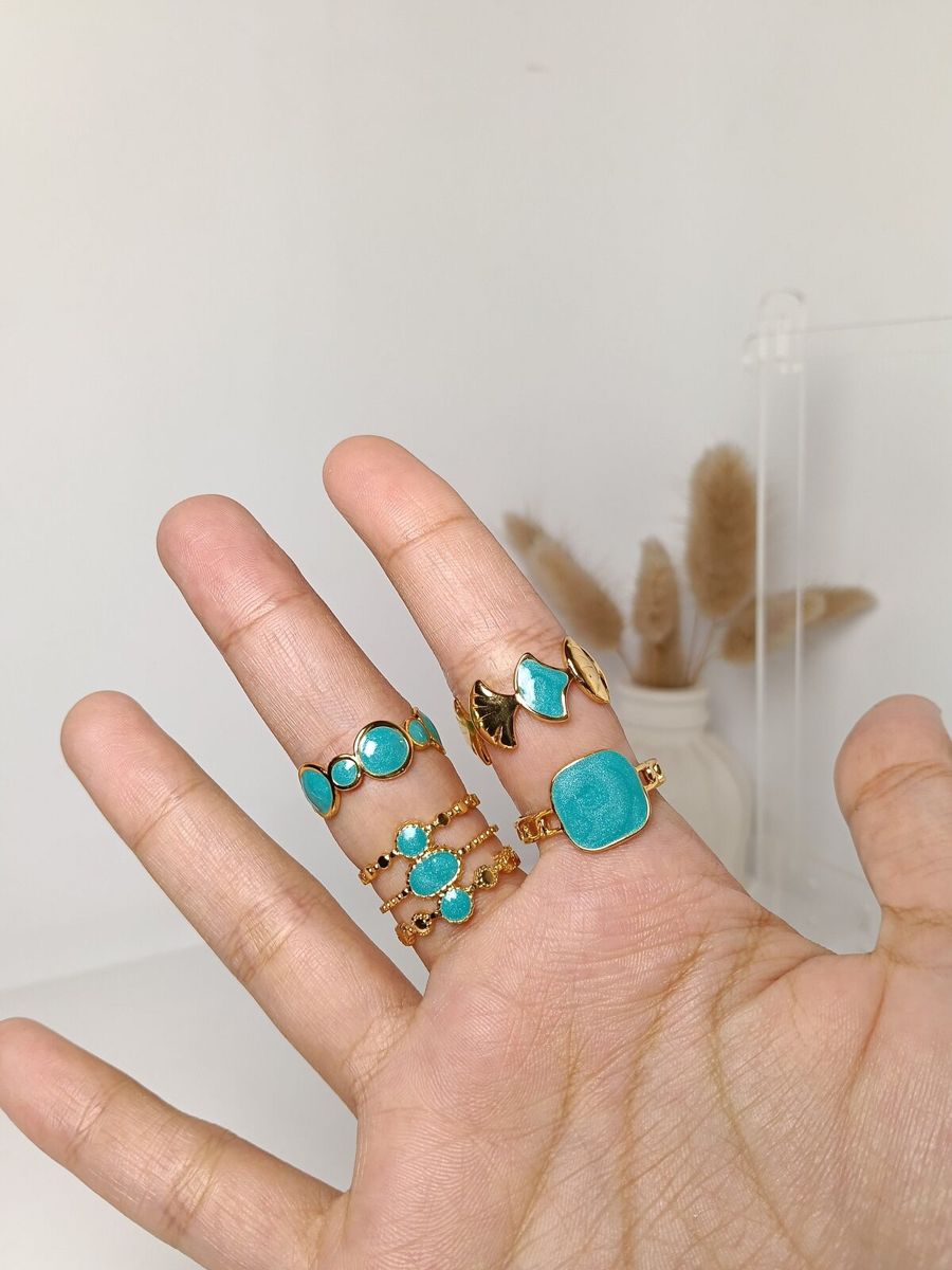 Samandar Aqua Ring Set