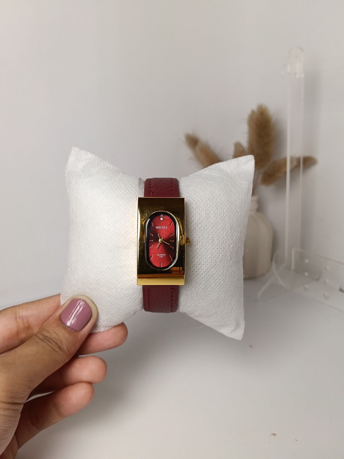 Vintage leather strap watch