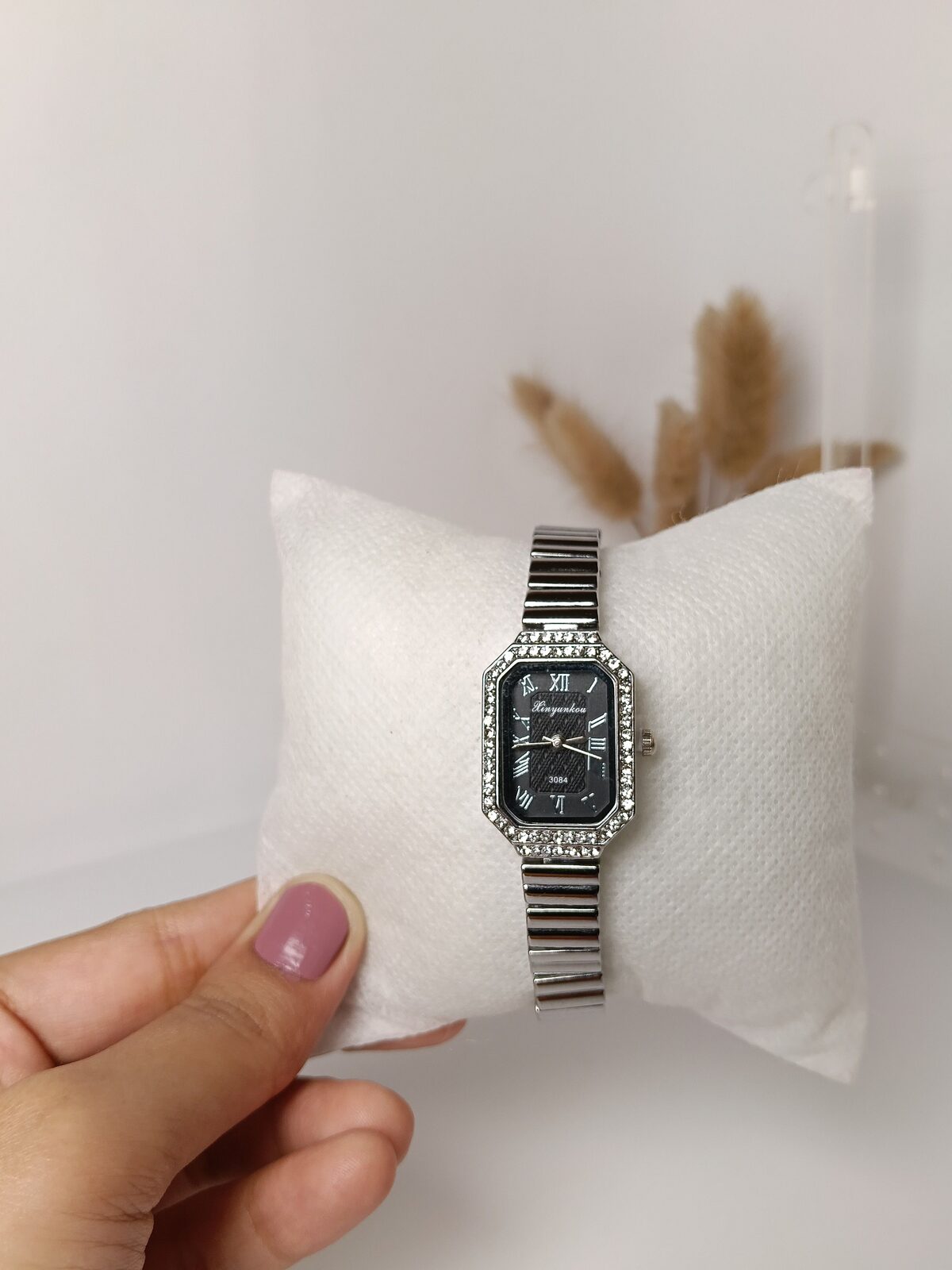 Raat Crystal Rectangle Watch