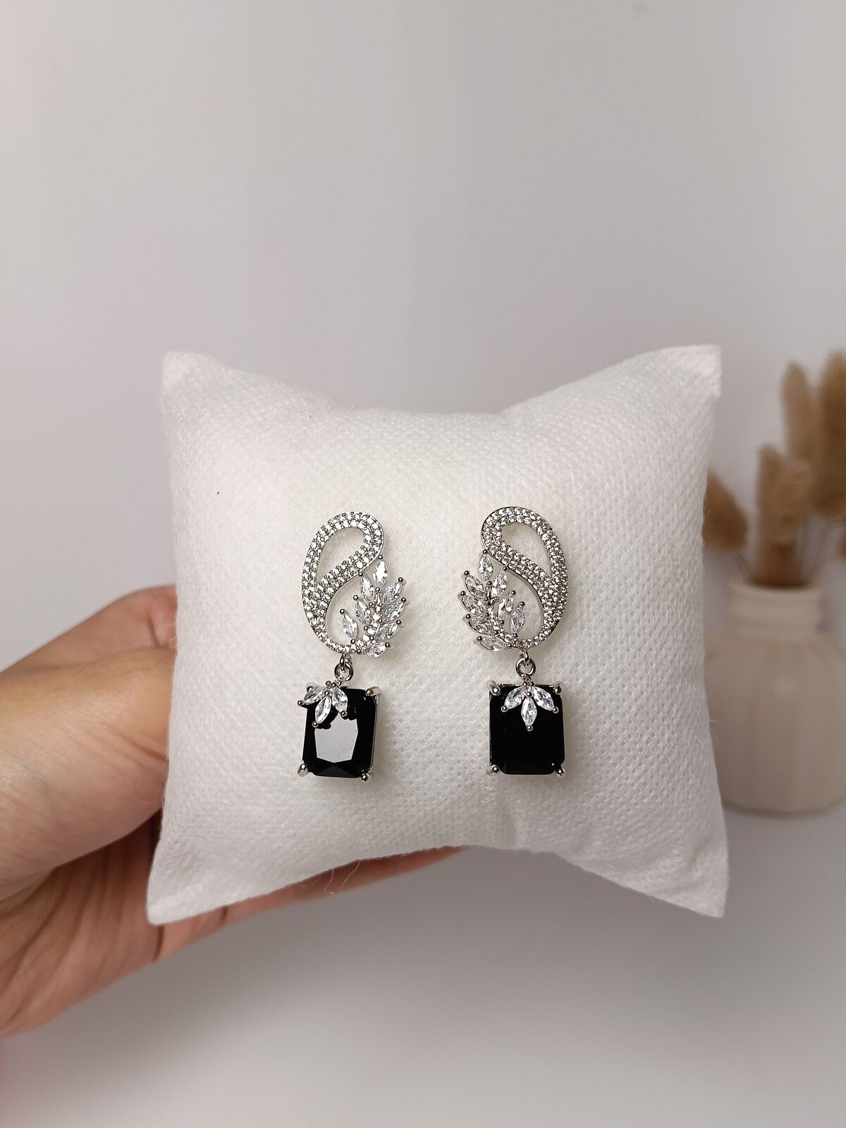 Swan Drop Earrings