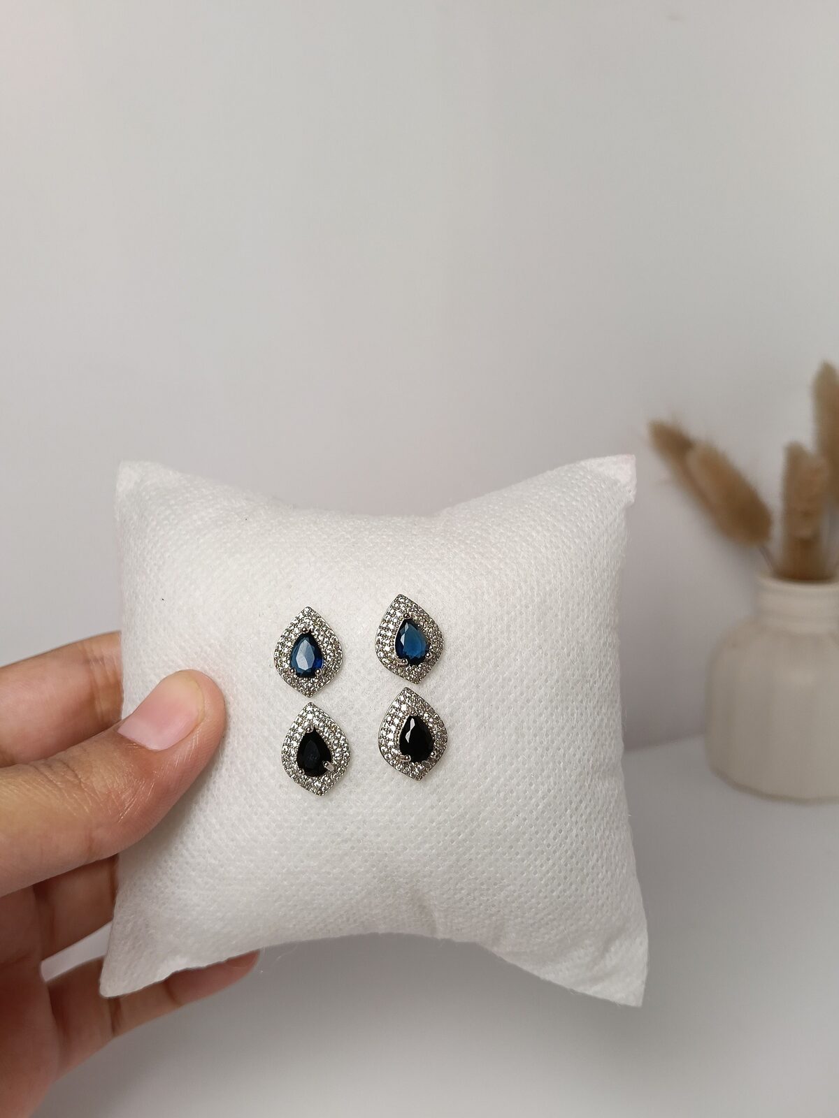 Zirconia Teardrop Studs